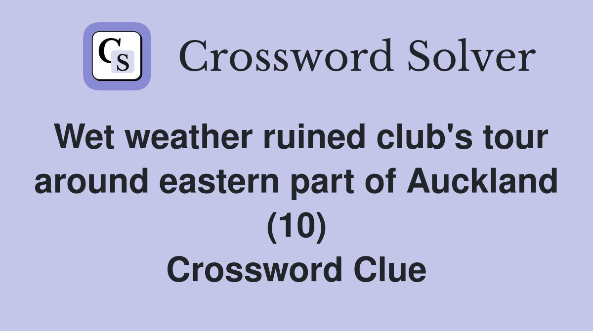 Wet weather ruined club's tour around eastern part of Auckland (10